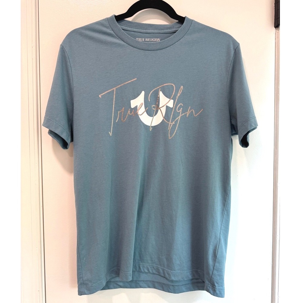 True‎ Religion Men's size Small t-shirt, blue